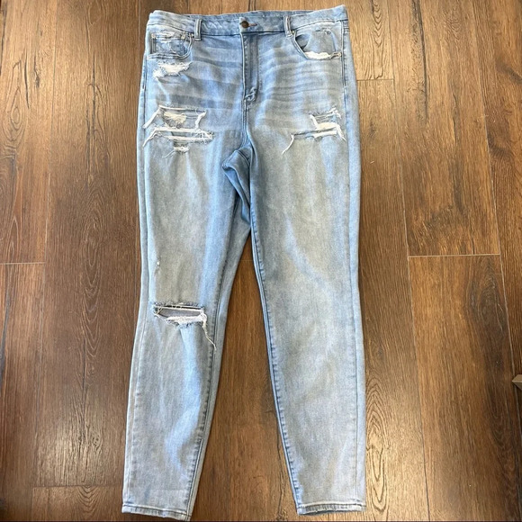 American eagle Curvy super high rise jegging‘s SZ 18 LONG - Picture 2 of 7